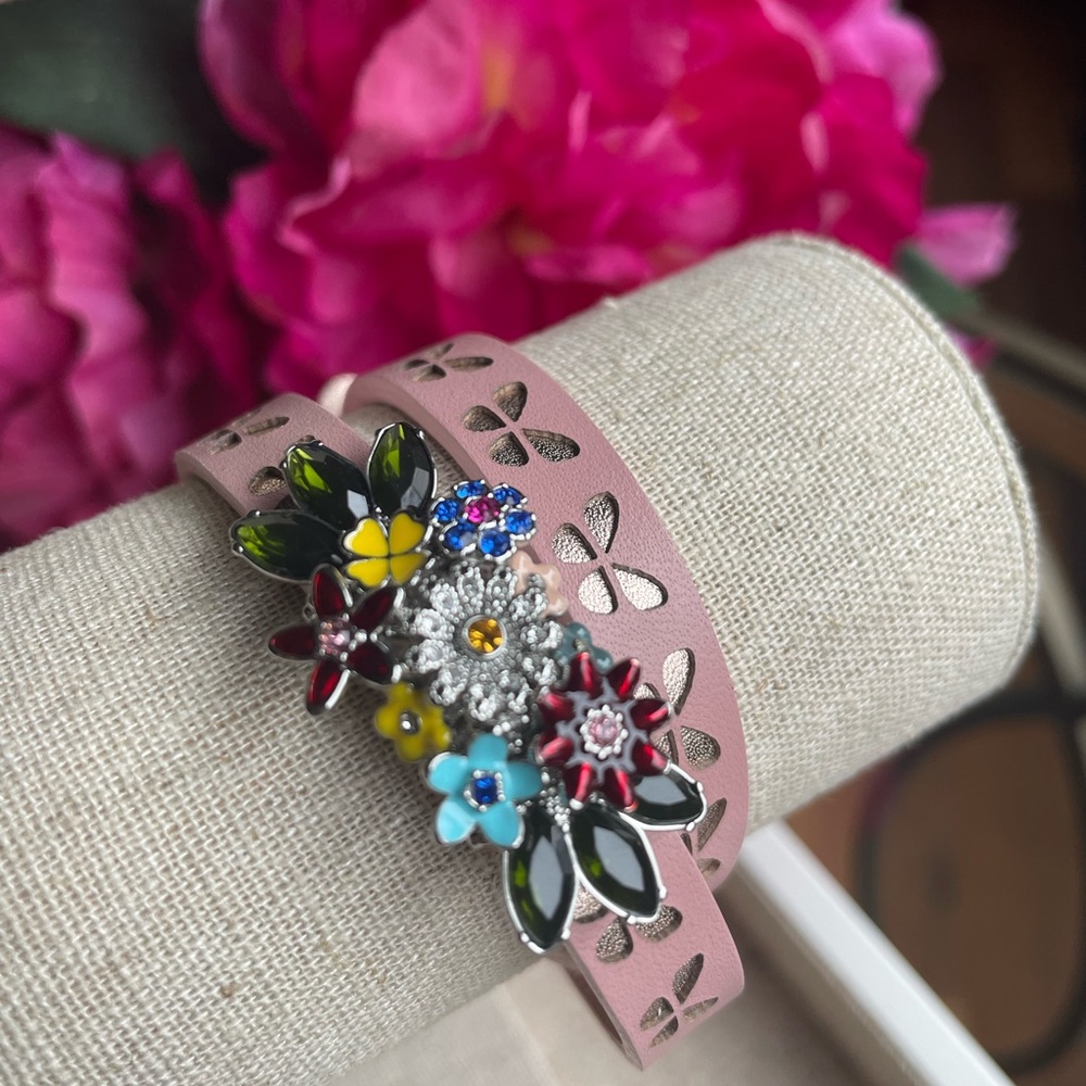 Keep Collective Stella & Dot Double Leather Band with Charm